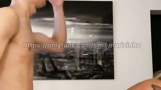 Emily narizinho dando professional novinho do interior