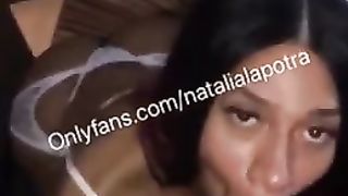 BIG BLACK COCK gargling and getting nailed like a Nasti Hoe champ