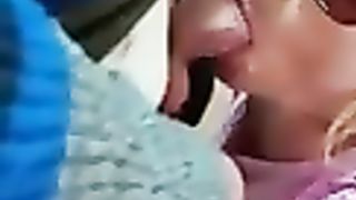 two studs take turns to sploog jizz on chantelleslut37 in tiolets