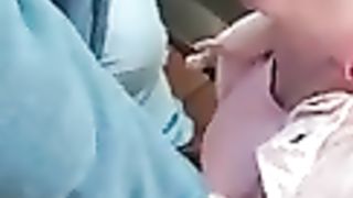 Skanky Chantelleslut37 ambles out of tiolet with jizm on face