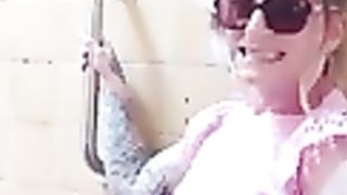 Transgirl trunk toying after being used by almost 30 dudes