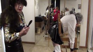 Ronni arched over and porked by Stephanie who rings her bells