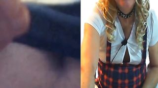 Vicky die Drecksau vor der webcam