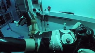 Femboy Latexbondage going knuckle deep estim breath have fun