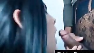 Gorgeous Ts Providing a bitchy Deep-Throat