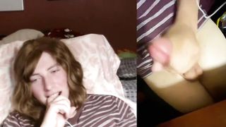 Adorable gamer tgirl plays on cam