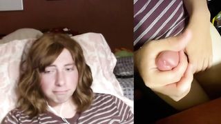 Adorable gamer tgirl plays on cam