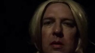 Poon on her bicycle in the dark