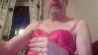 Grandpa sissy likes to eat cum
