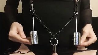 Kinky maso slut remote e-stim session, April 21, 2021