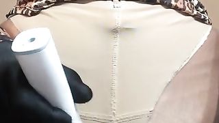 Sloan's Spunk-Pump & Pouch (trans, Damsel Mask Fetish, Crossdress, Convert, Onanism, Stockings)