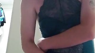 Sissy Strokes off Undergarments