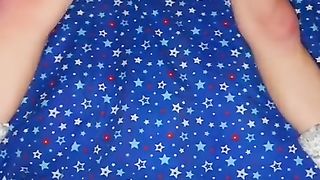 Black lace cut-offs tweak in 2x speed