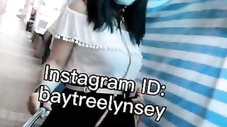 Transgender lady super-sexy ambling the street