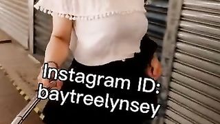 Transgender lady super-sexy ambling the street