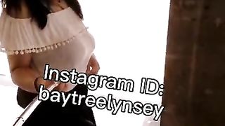 Transgender lady super-sexy ambling the street