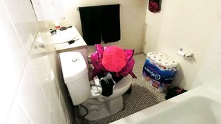 Sissy Maid Fettered to Restroom