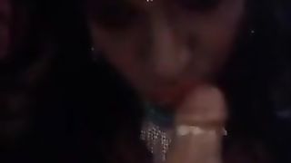 Priya Sissy Banglore fabulous faux-cock blowing with butter