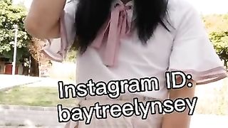 Tgirl upskir in street