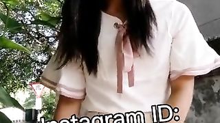 Tgirl upskir in street dince