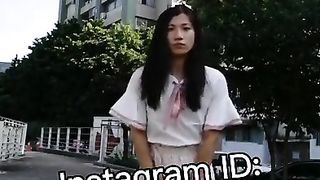 Tgirl upskir in street dince