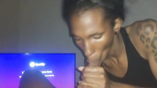 The finest part of having a adorable gf named La Nefertiti Perkins who luvs deep throating some thick black man-meat when I get home