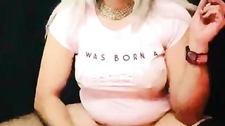 Smoking Fetish Princess Marilyn Milks Her Ample Wood