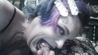 Satanic Emo T-Model, Translesbian 3way Naughty Plumb Gauze #2