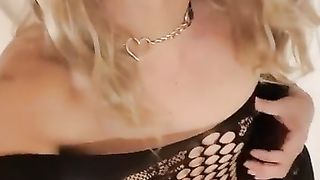 The Tiny Sissy fresh black mini garments long ash-blonde