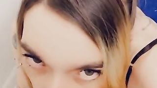 Lace Undergarments Whore touches her clitty