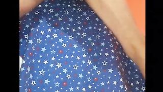 Cut my spread out denim into cut-offs pulled up my arse and have fun