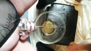 Sissy Tania Cox providing head and getting urinated on