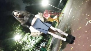 Sumptuous Tiny Ponnyboy sissy ambling in store and outside