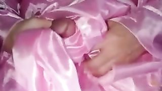 Jizz in Rosy Satin Mukenah