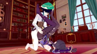 Genshin influence - Venti nail Mona