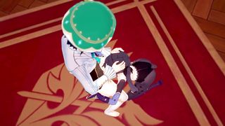 Genshin influence - Venti nail Mona