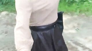 super-sexy Outdoor transgirl cougar