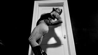 Dancing Faggot Super-Fucking-Hot Xxl Shoes and Fishnets FTM Softcore