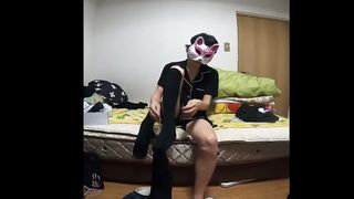 First-Ever time dressed in high high-heeled slippers! -Crossdressing 17 Mar 2021-