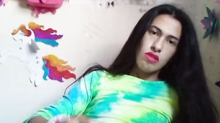 Kneading my lil sausage on my couch.