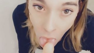 Nice Transgirl Luvs To Gargle Prick