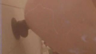 Young femboy take fat black fake penis