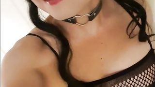 The Lil Sissy in fresh Black Undergarments two