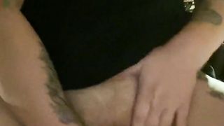 Trans Fellow FTM ULTRA-KINKY YAM-SIZED PEARL boinks himself with fake penis