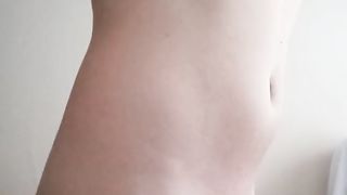 Dinara pet her figure and cuming