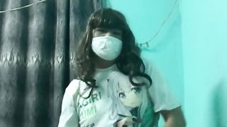 Lustful fem stud enjoy with Idol tormentor swimsuit in super-naughty mood