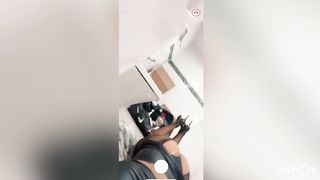 My stepdaddy sees me flash my backside for him