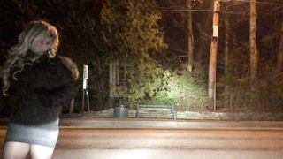 Plucky walk in my bitchy brief sundress + high high-heeled shoes gets me trussed up ...