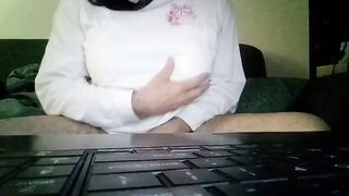 transsexual Jessica masterbation & cumload joy