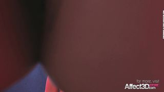 Futanari Harley fucks her new cellmate in a 3D animation